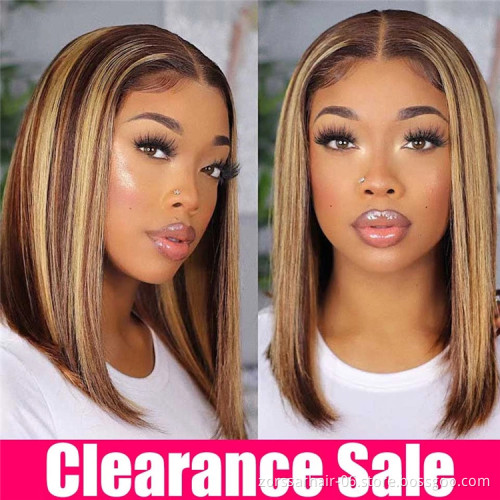Usexy Ombre Human Hair Wigs,8-16inch Honey Blonde Highlight Bob Wigs Human Hair Lace Front wig,Virgin Hair Wigs For Black Women